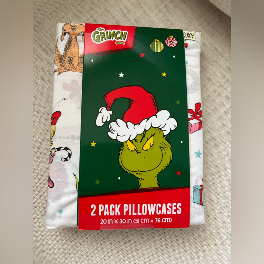 The Grinch 2 Pack Pillowcases